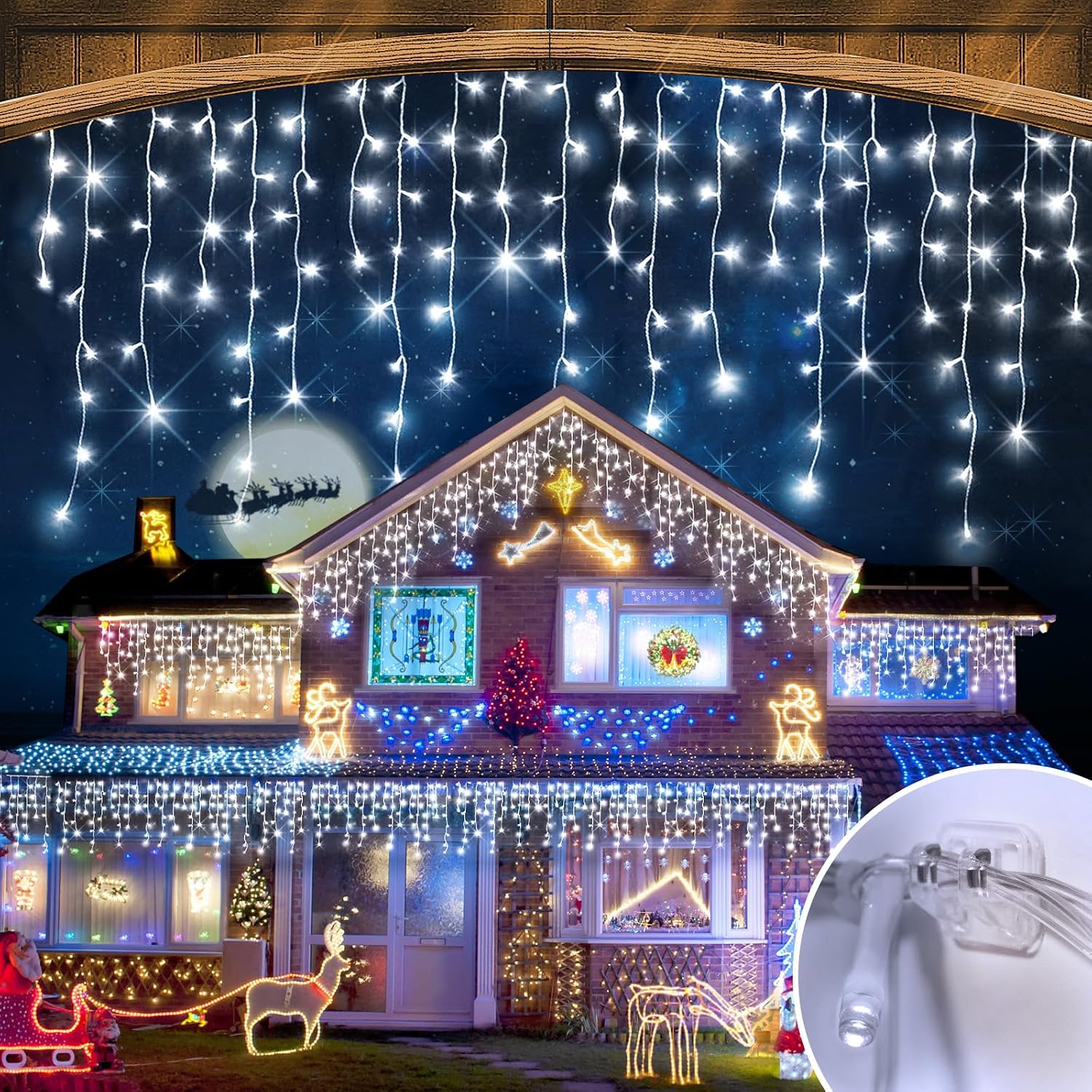 Led Fairy String Lights - Outdoor Christmas String Lights, 164FT 1512