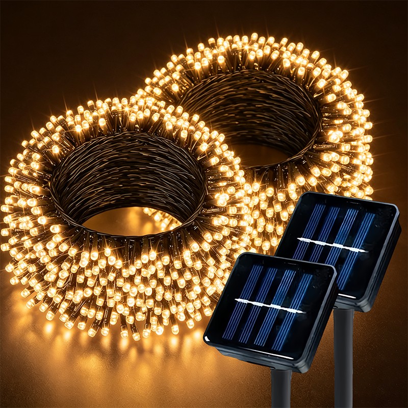 Led Fairy String Lights - Solar String Lights Waterproof 100LED 8