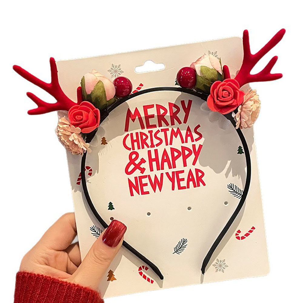 Cute Hair Accessories Environm - Reindeer Antlers Headband 评论和价格