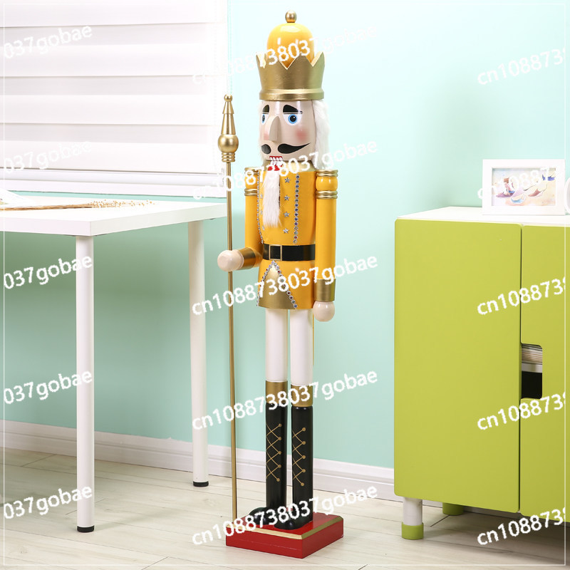 Cafe Decorative Ornament 120cm - Nutcracker Figurine 评论和价格