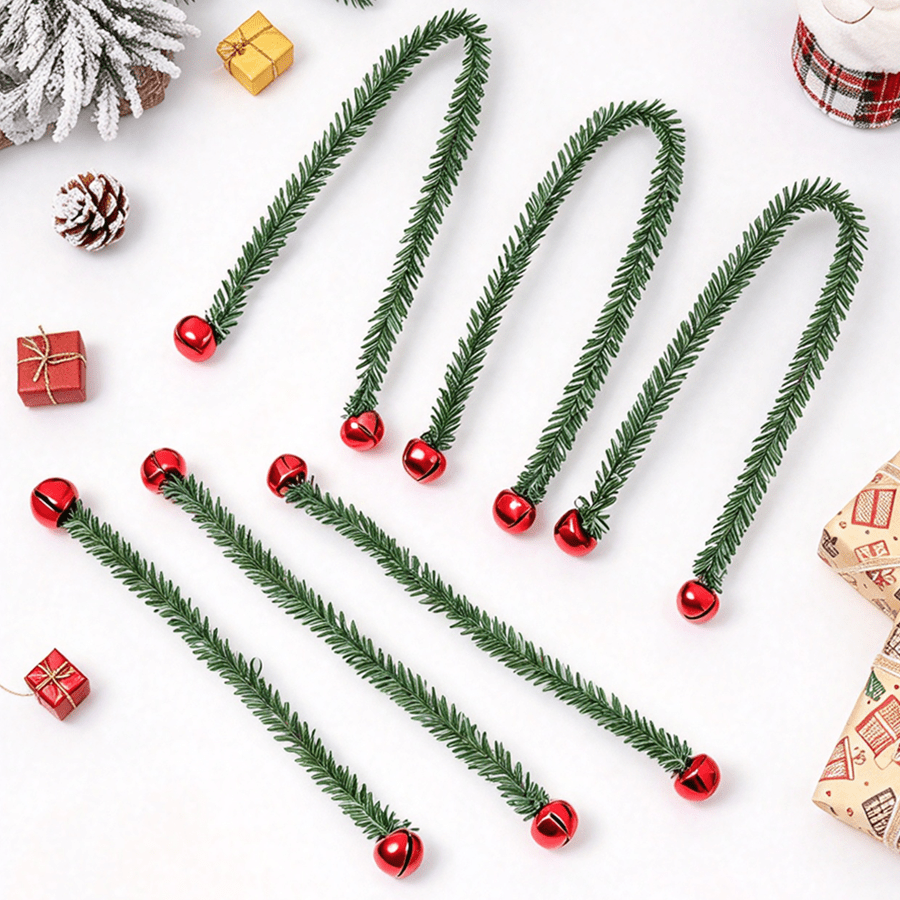 8/16pcs Festive Green Tinsel B - Tinsel Garland Decoration 评论和价格