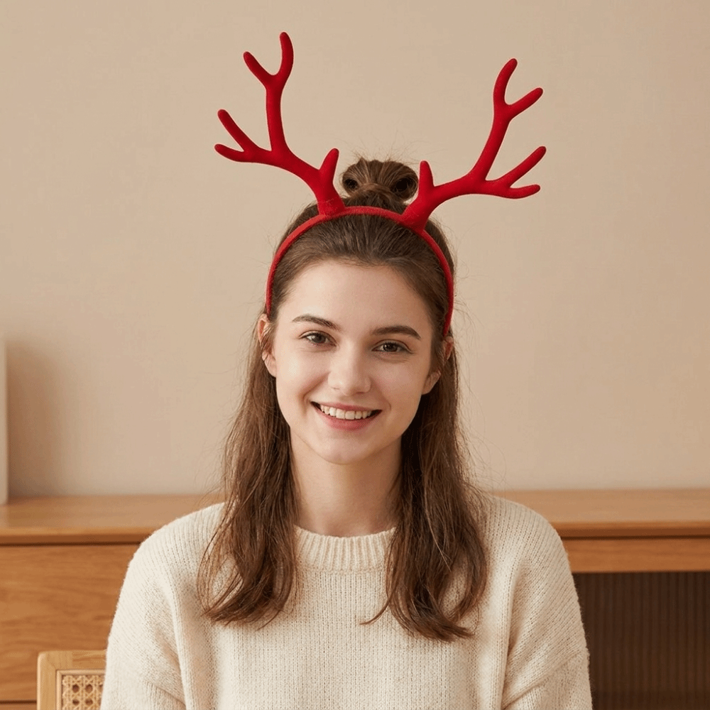 Lightweight Deer Antler Headba - Reindeer Antlers Headband 评论和价格