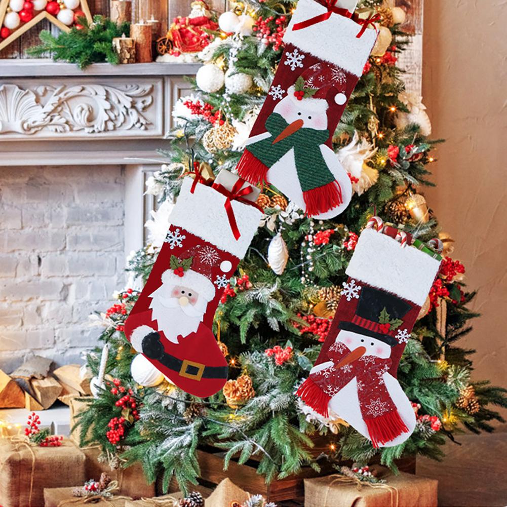 Christmas Stocking Set Polyest - Christmas Stocking Hanging 评论和价格