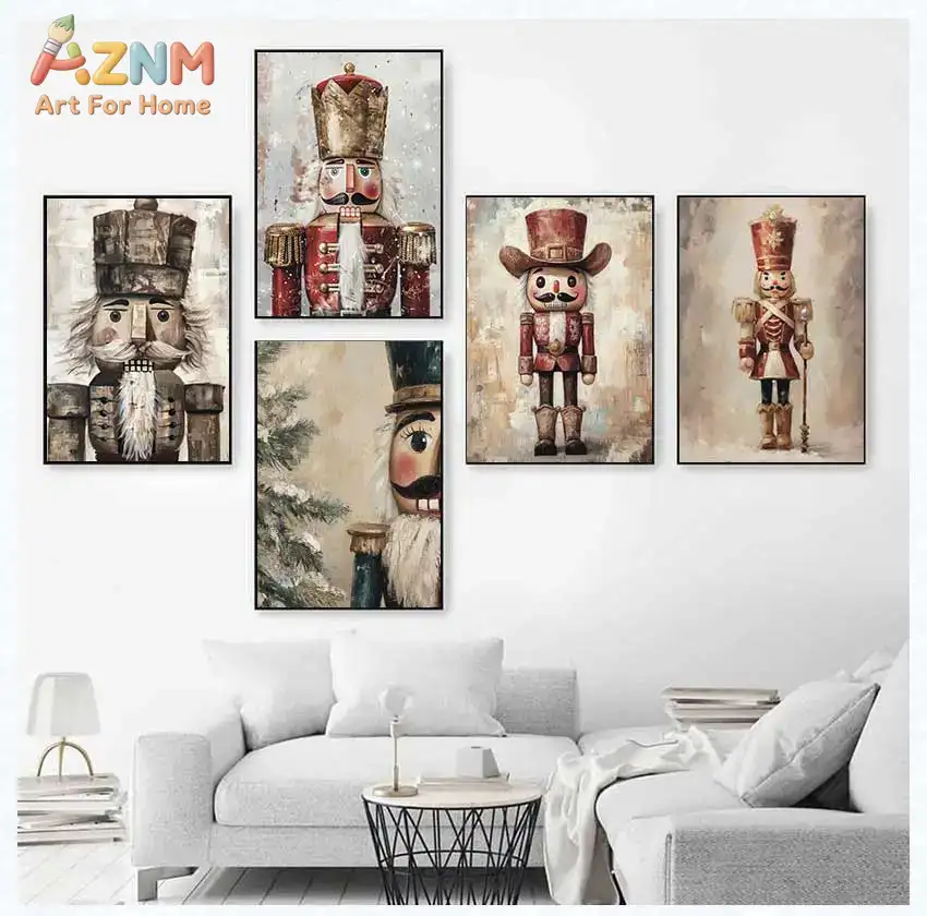 AZNM Vintage Nutcracker Canvas - Nutcracker Figurine 评论和价格