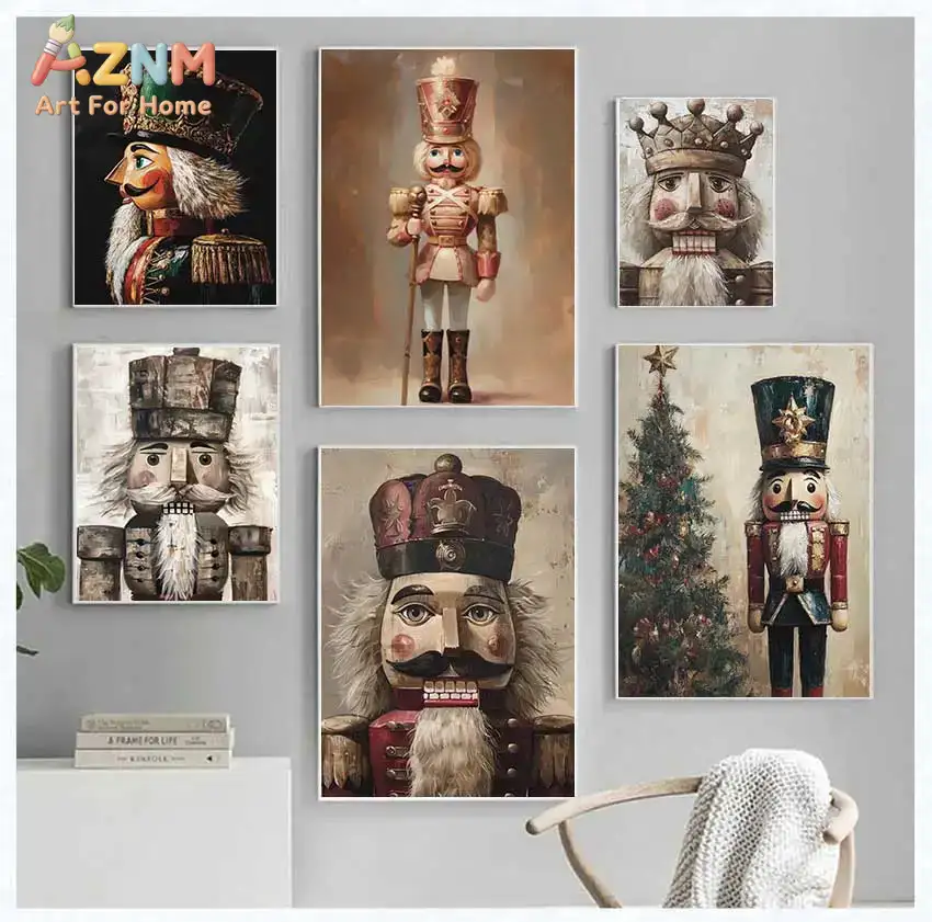 AZNM Vintage Nutcracker Canvas - Nutcracker Figurine 评论和价格