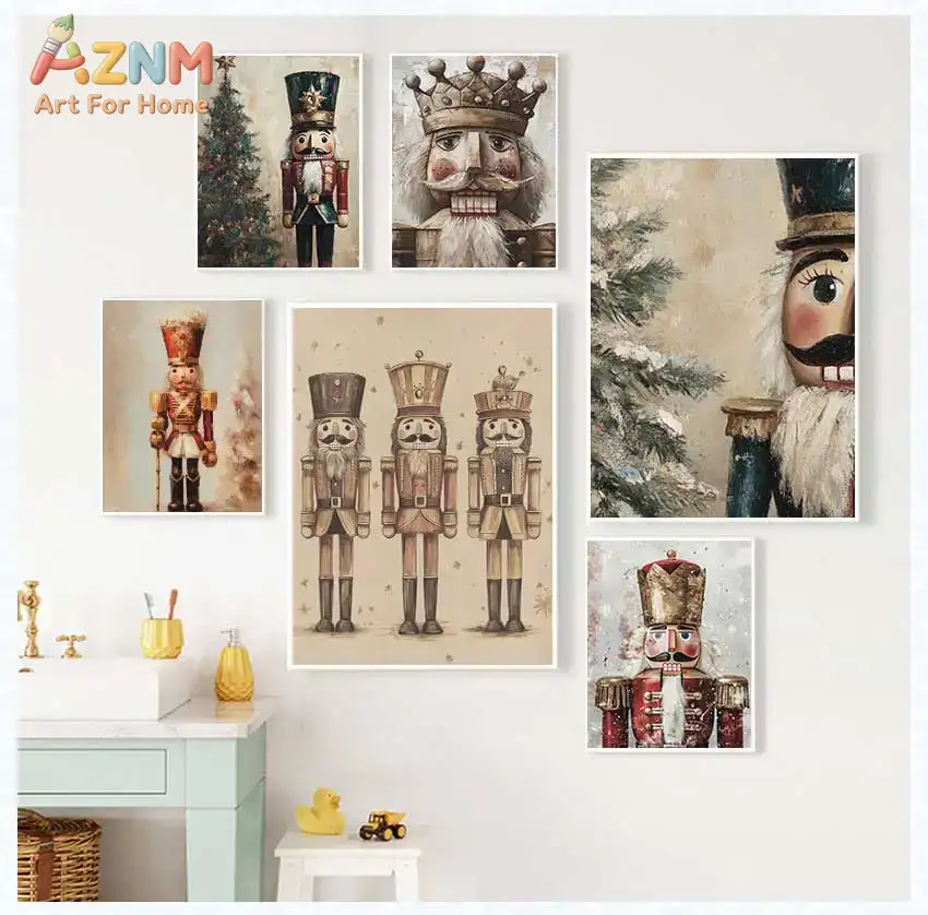 AZNM Vintage Nutcracker Canvas - Nutcracker Figurine 评论和价格