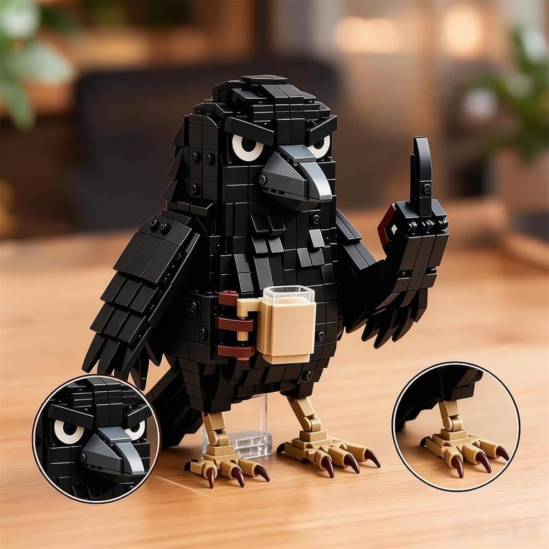 Sarcastic Crow Building Block  - Lego Set Technic 评论和价格