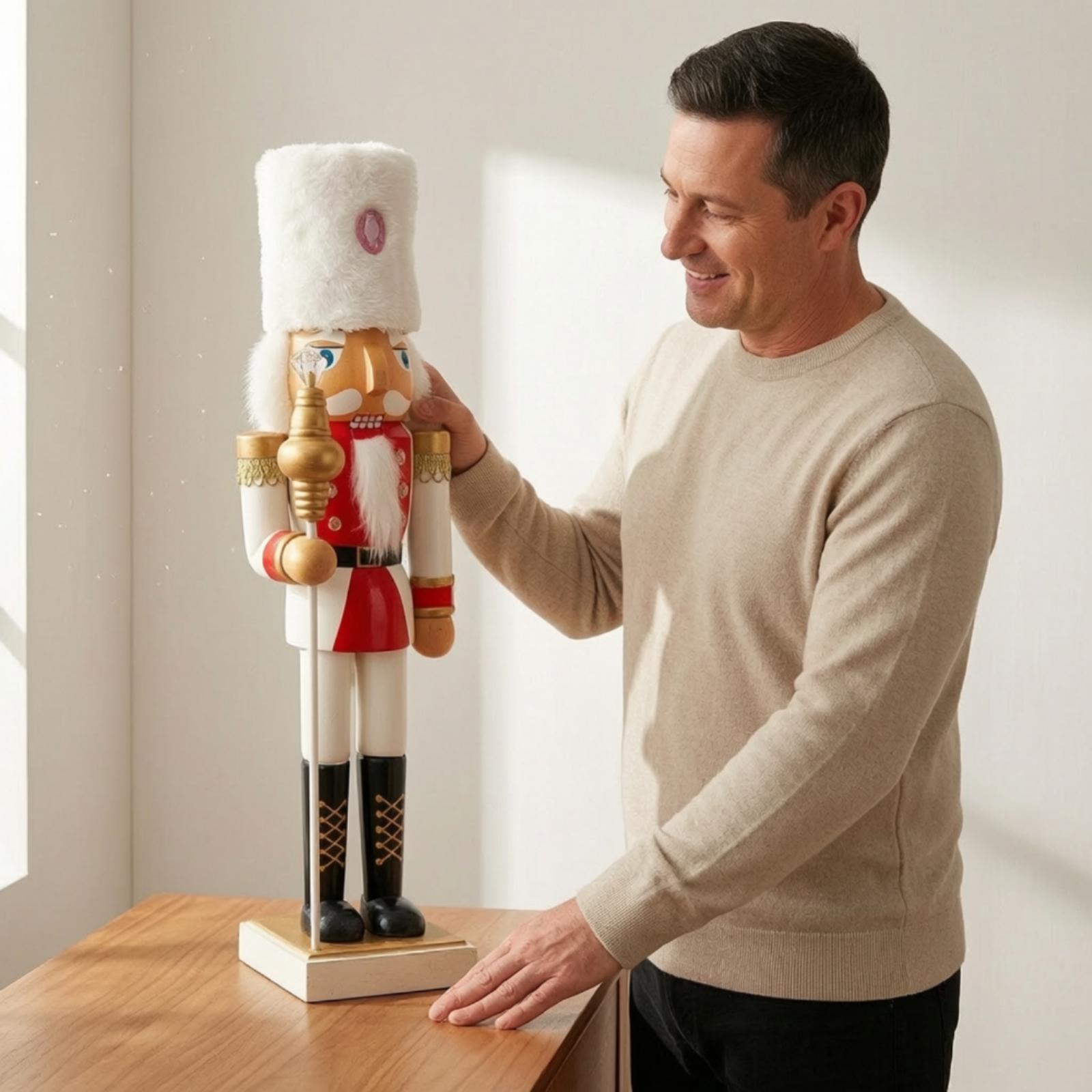 50 Cm Wooden Nutcracker Figuri - Nutcracker Figurine 评论和价格