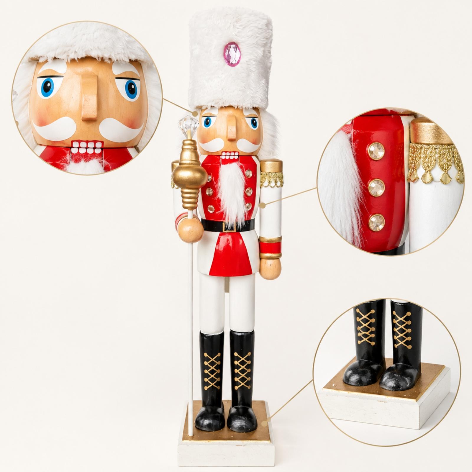50 Cm Wooden Nutcracker Figuri - Nutcracker Figurine 评论和价格