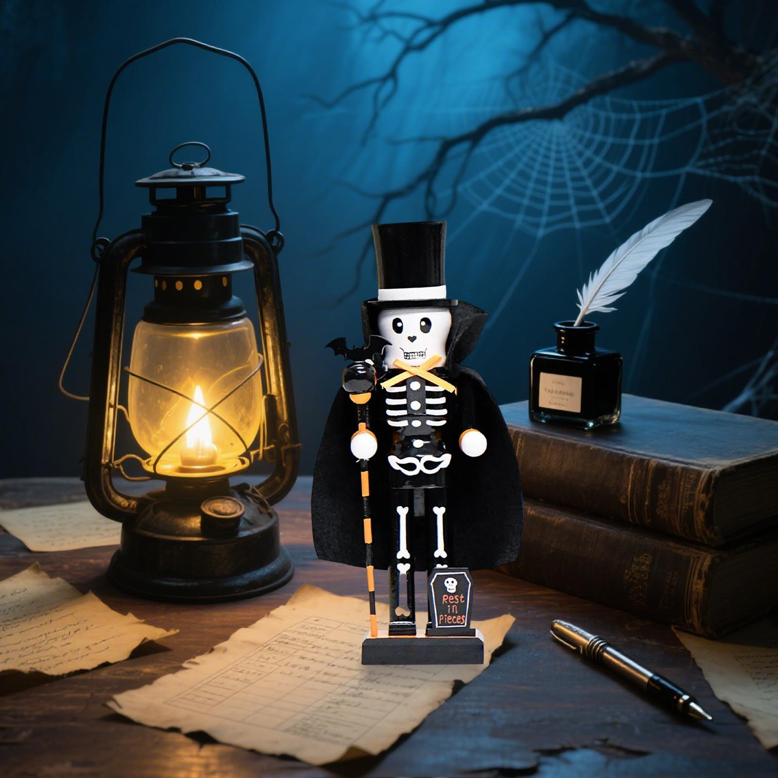 Halloween Wooden Nutcracker Ho - Nutcracker Figurine 评论和价格