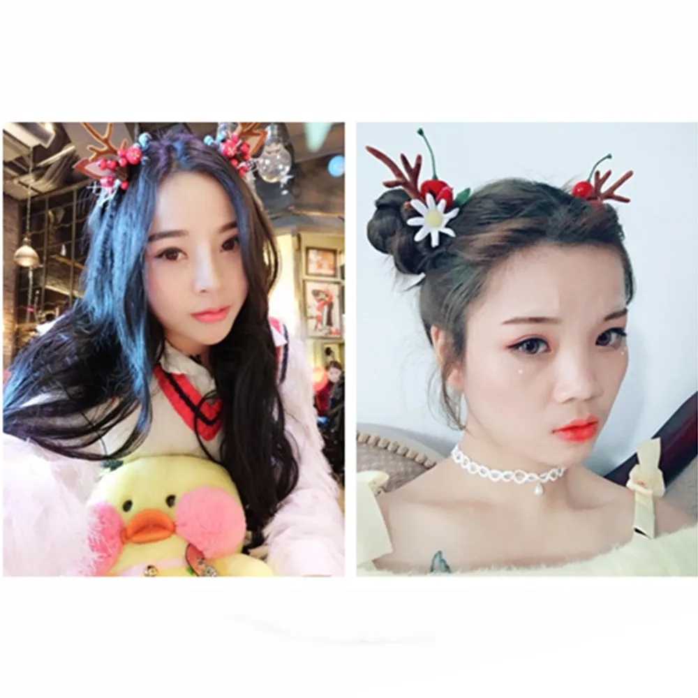 Handmade brown Simulation Deer - Reindeer Antlers Headband 评论和价格