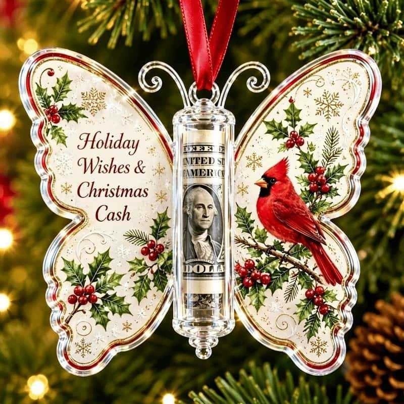 Acrylic Butterfly Cash Gift Or - Christmas Stocking Hanging 评论和价格
