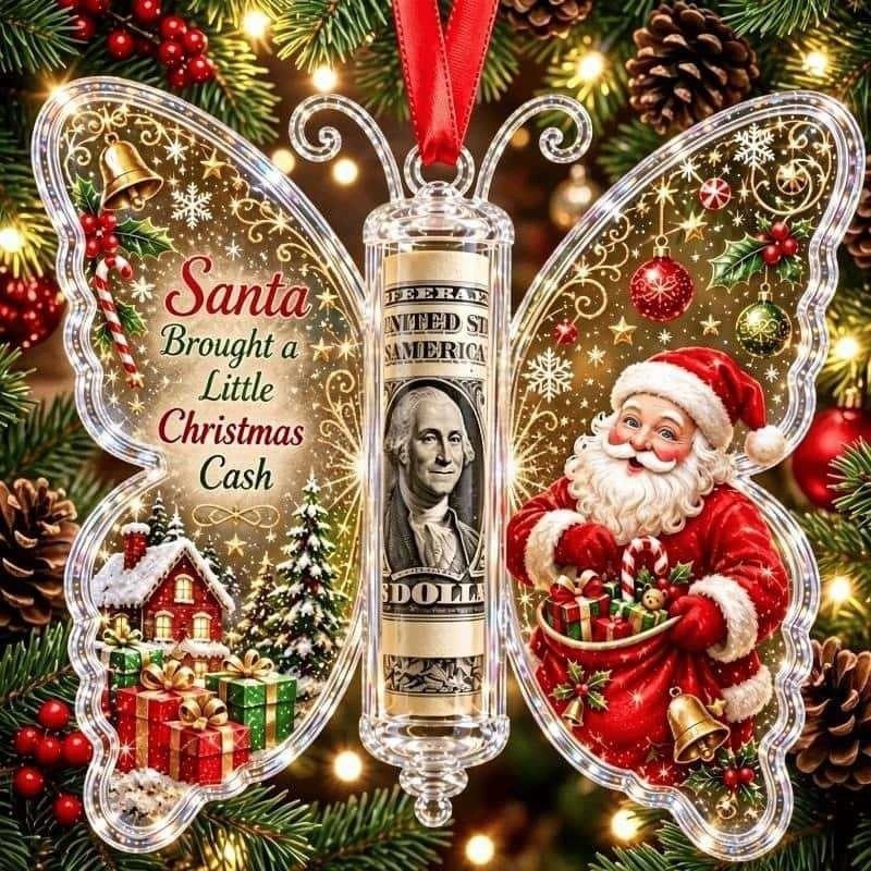 Acrylic Butterfly Cash Gift Or - Christmas Stocking Hanging 评论和价格