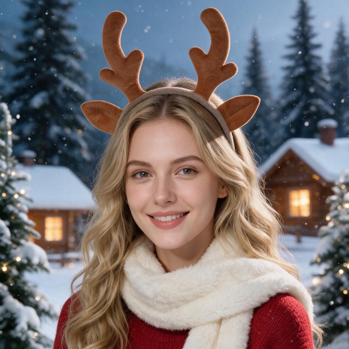 1/2/3PCS Christmas Plush Reind - Reindeer Antlers Headband 评论和价格