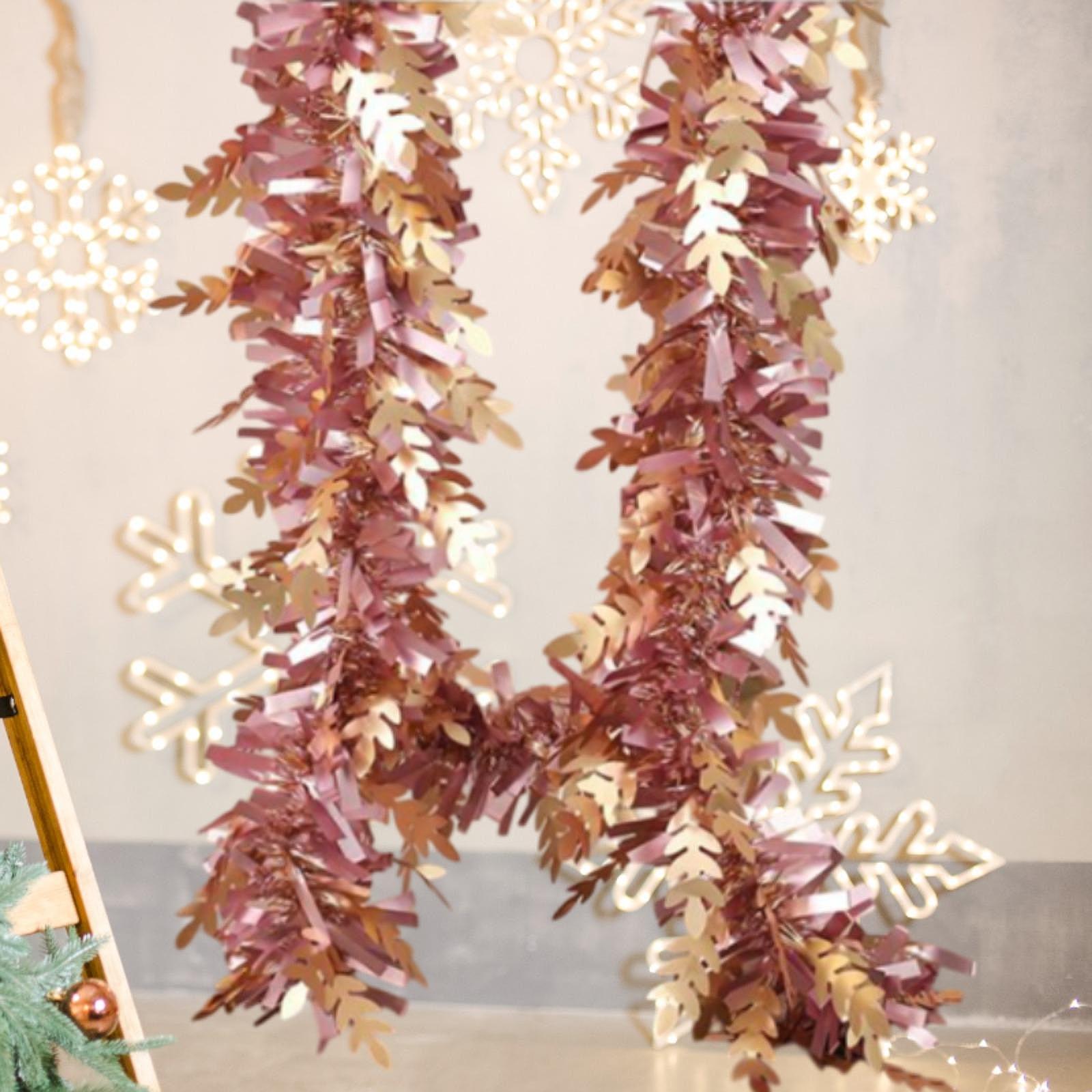 Christmas Tinsel Garland Decor - Tinsel Garland Decoration 评论和价格