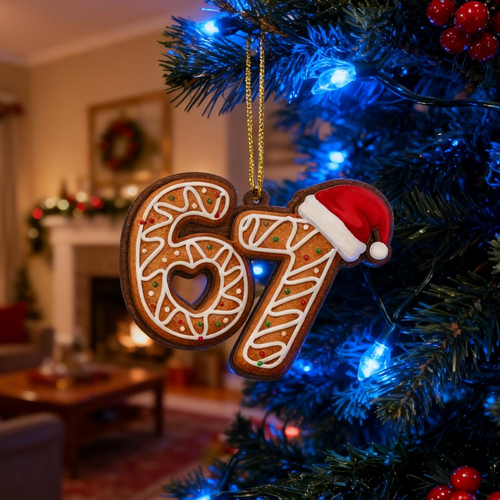Funny Santa Says Six Seven Chr - Christmas Stocking Hanging 评论和价格