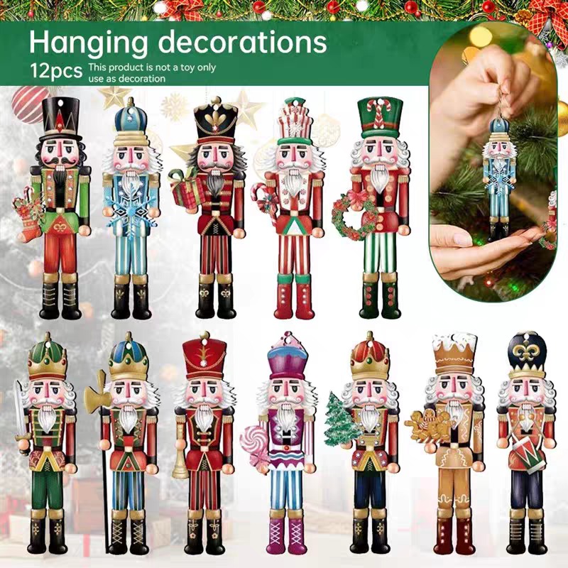 12/16pcs Wooden Nutcracker Sol - Nutcracker Figurine 评论和价格
