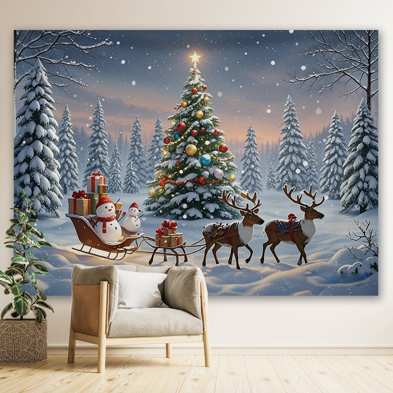 VIKAMA Snow Mountain Christmas - Christmas Tree Artificial 评论和价格