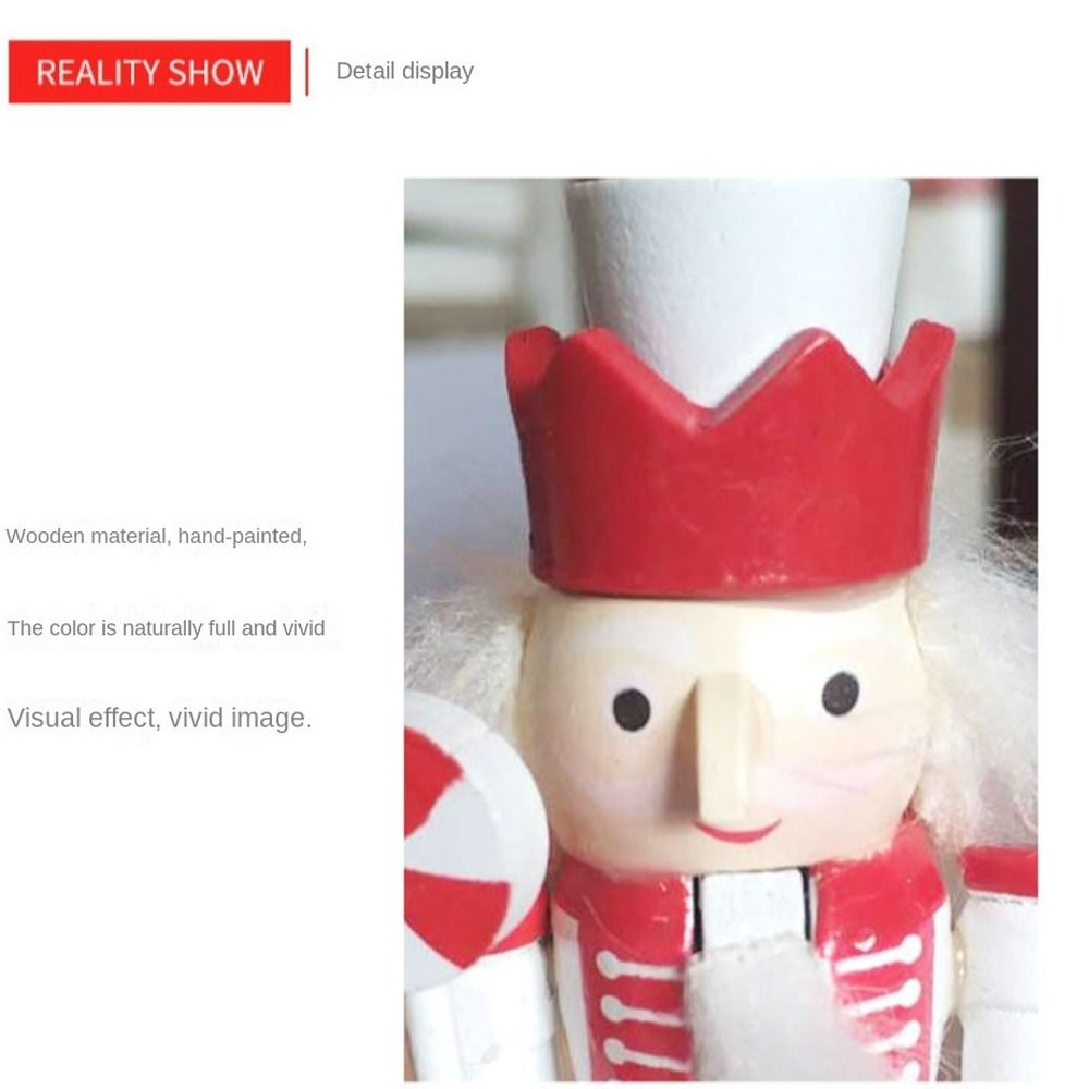 5PCS Merry Christmas Handicraf - Nutcracker Figurine 评论和价格