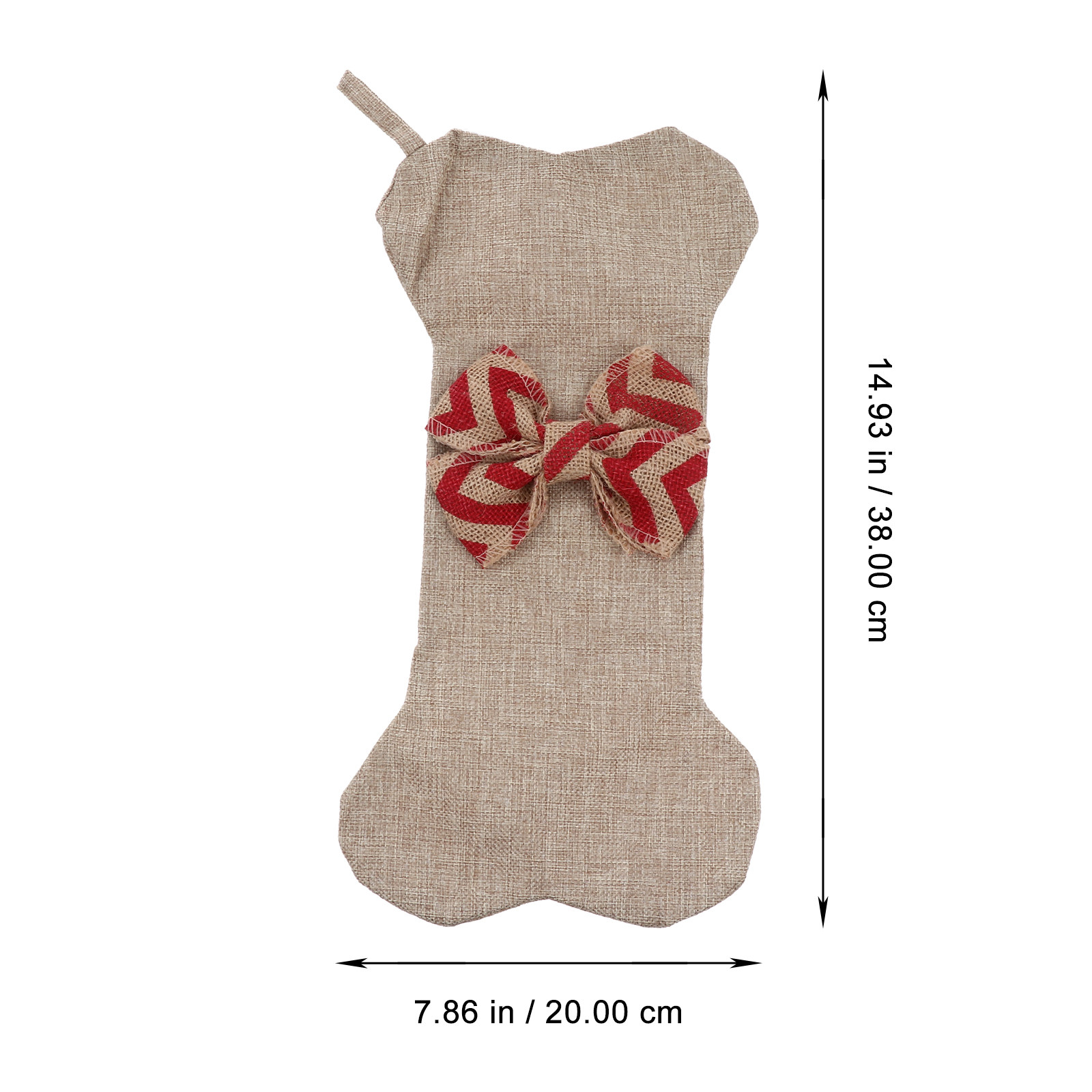 Large Bone Shaped Christmas St - Christmas Stocking Hanging 评论和价格