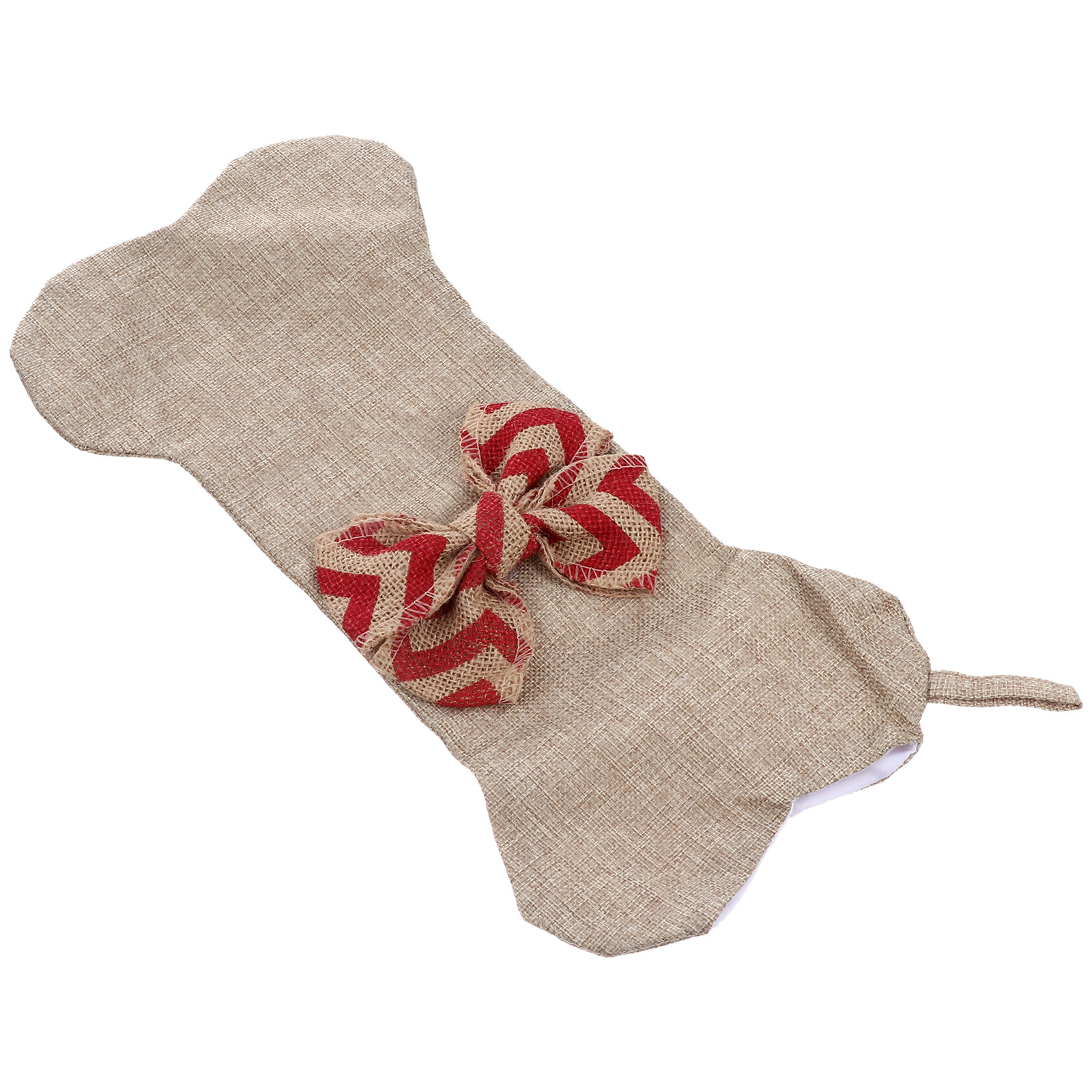 Large Bone Shaped Christmas St - Christmas Stocking Hanging 评论和价格