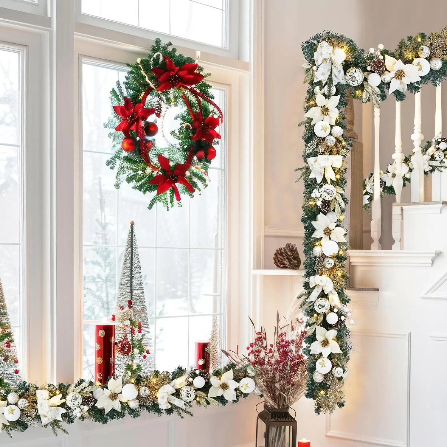 Garvee 6ft Pre-Lit Christmas G - Led Fairy String Lights 评论和价格