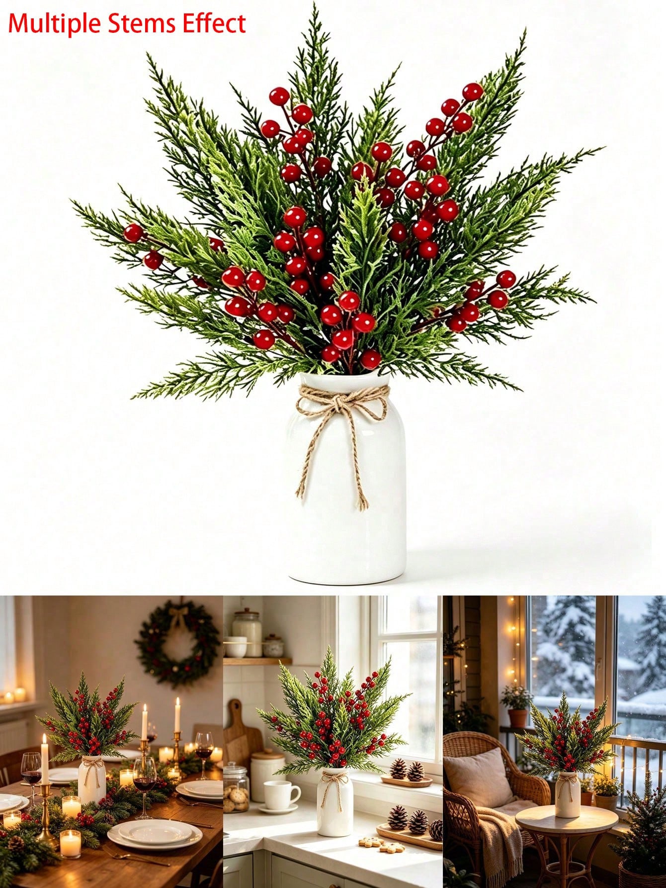 20pcs Artificial Pine Branches - Christmas Tree Artificial 评论和价格