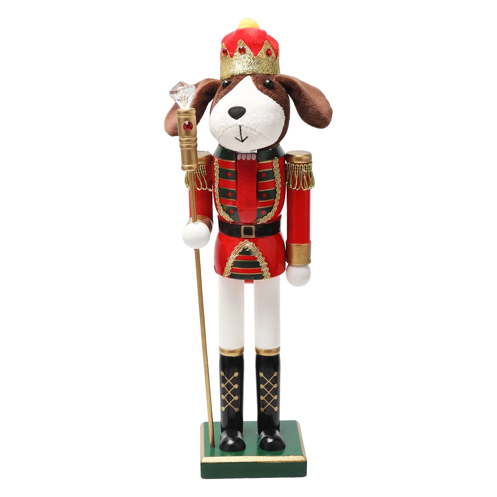Dog Shaped Christmas Nutcracke - Nutcracker Figurine 评论和价格