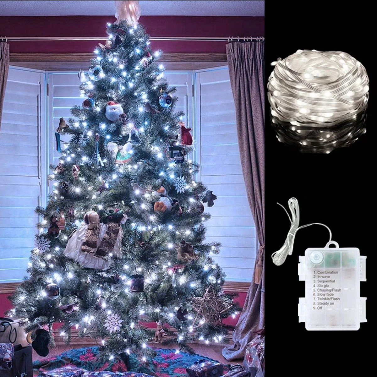 5/10M LED Leather Cord Lights  - Led Fairy String Lights 评论和价格