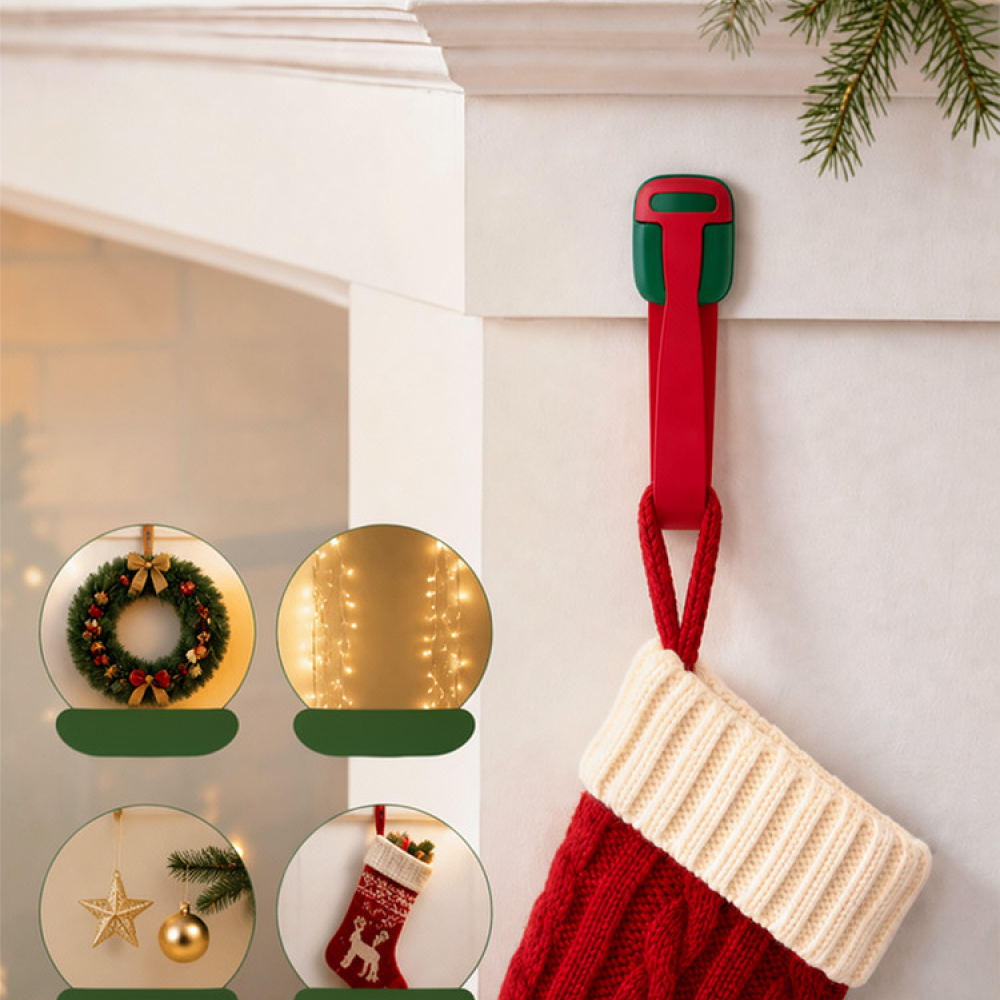 Reusable Silicone Christmas Ha - Christmas Stocking Hanging 评论和价格