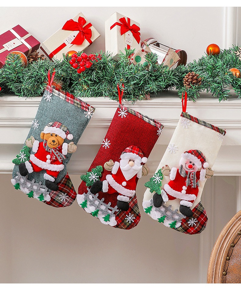 Multicolor Christmas Stocking  - Christmas Stocking Hanging 评论和价格